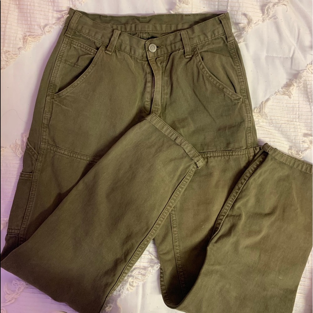 John Galt Olive Cargo Pants
